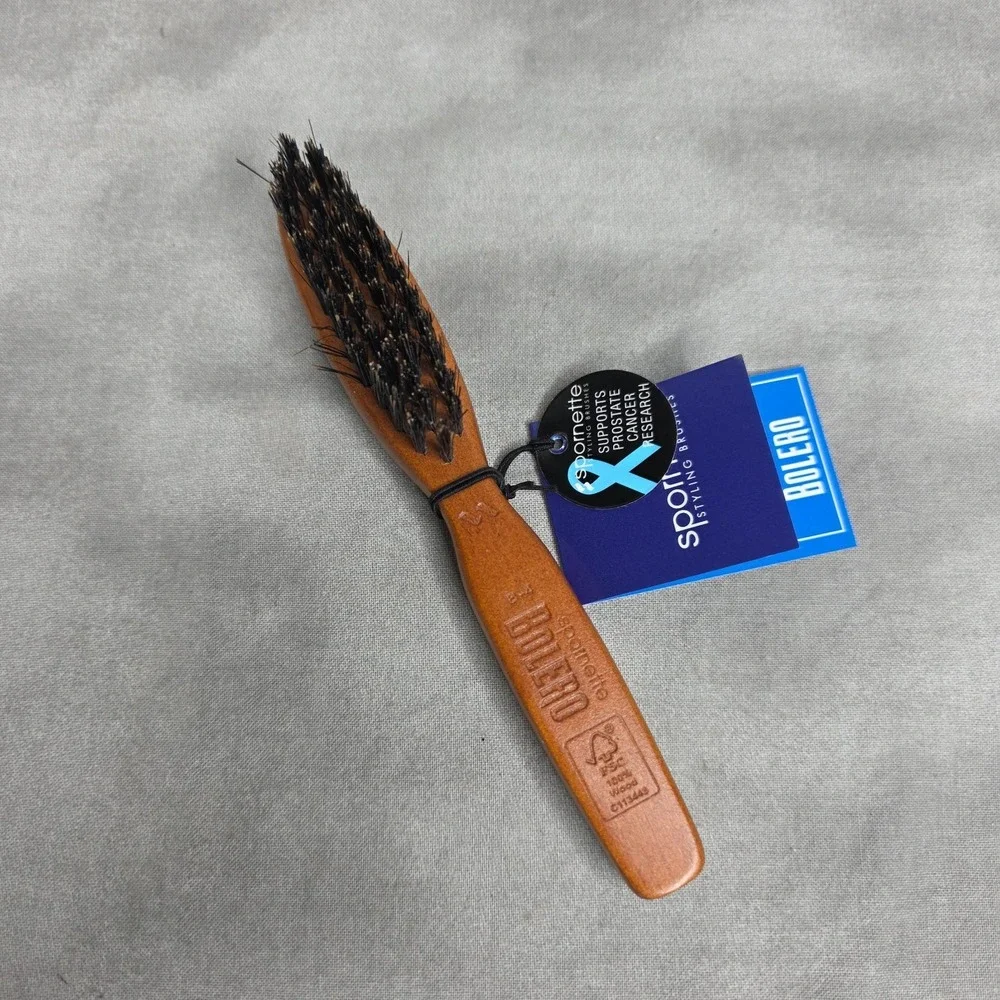 Spornette B-4 Bolero 100% Boar Bristle Beard & Mustache Styling Brush